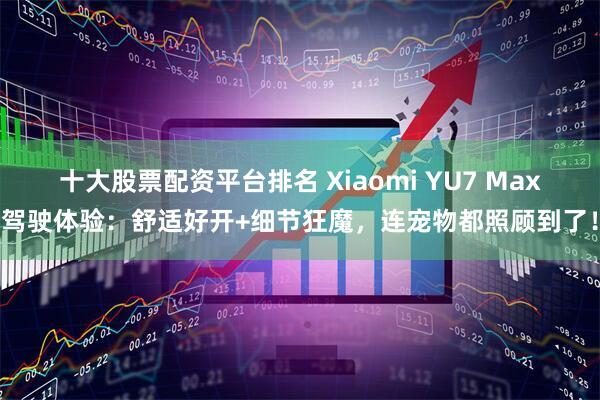 十大股票配资平台排名 Xiaomi YU7 Max驾驶体验：舒适好开+细节狂魔，连宠物都照顾到了！