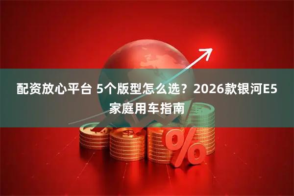 配资放心平台 5个版型怎么选？2026款银河E5家庭用车指南