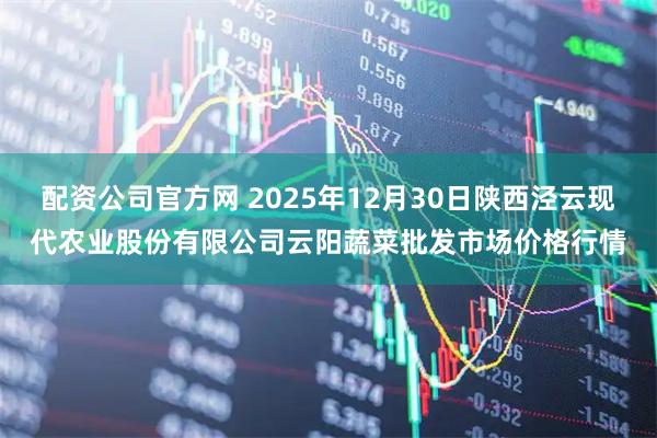 配资公司官方网 2025年12月30日陕西泾云现代农业股份有限公司云阳蔬菜批发市场价格行情